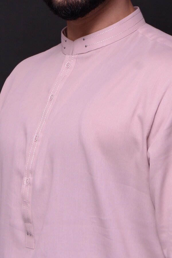 Firdous Tea Pink Styling Kurta Shalwar Blended - Image 6