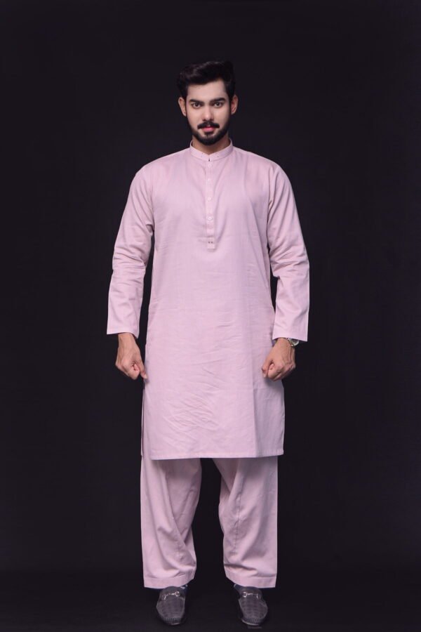 Firdous Tea Pink Styling Kurta Shalwar Blended