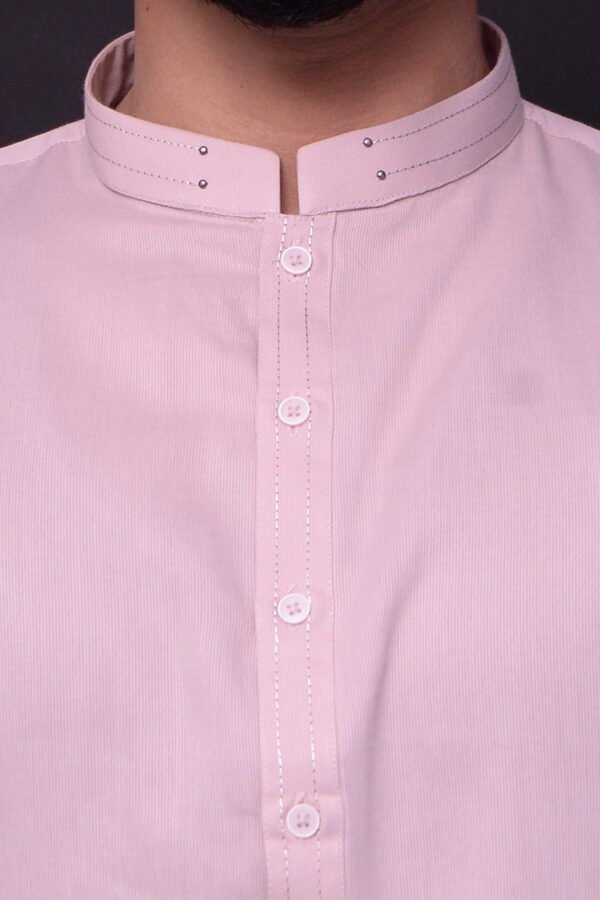 Firdous Tea Pink Styling Kurta Shalwar Blended - Image 2