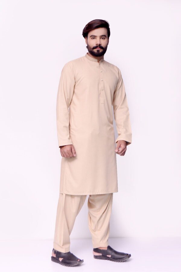 Firdous Tortilla Embroidery Kurta Shalwar Wash & Wear - Image 3