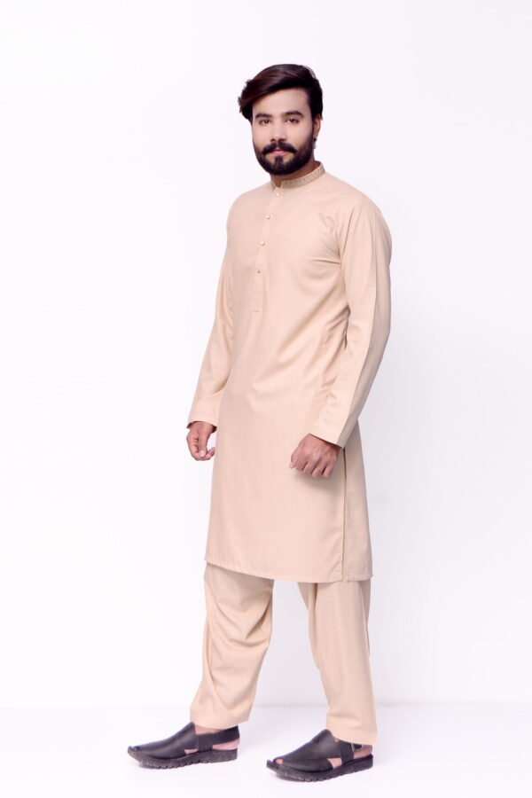 Firdous Tortilla Embroidery Kurta Shalwar Wash & Wear - Image 4