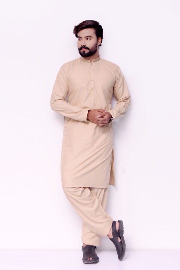 Firdous Tortilla Embroidery Kurta Shalwar Wash & Wear - Image 2
