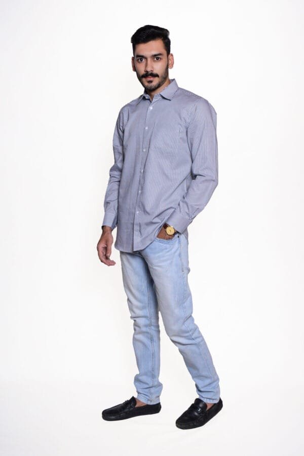 Men’s Formal Shirt Cotton Gray
