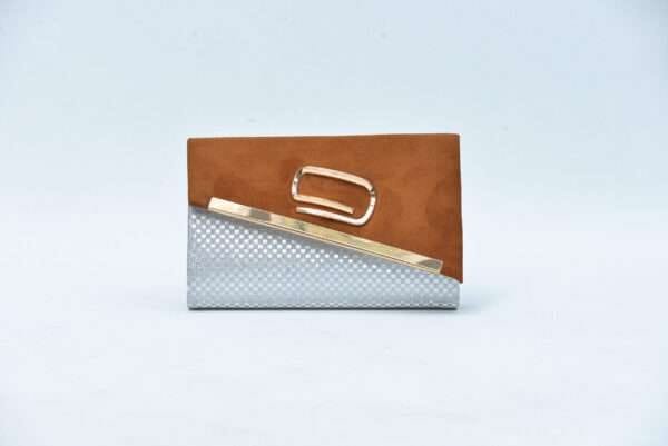 Firdous Clutch bag Brown Velvet - Image 2