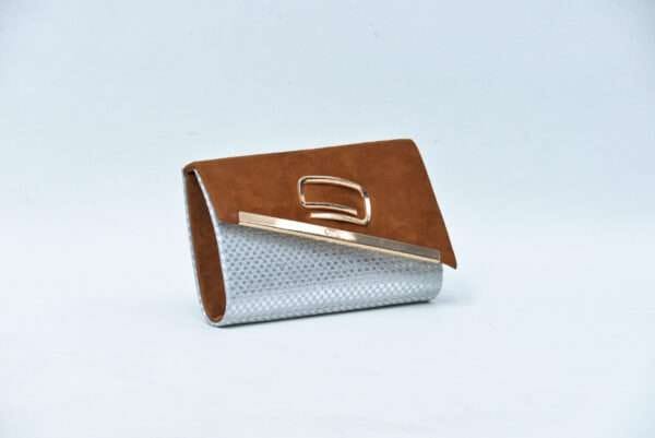Firdous Clutch bag Brown Velvet