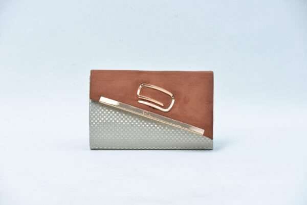 Firdous Clutch bag Brown Velvet - Image 2