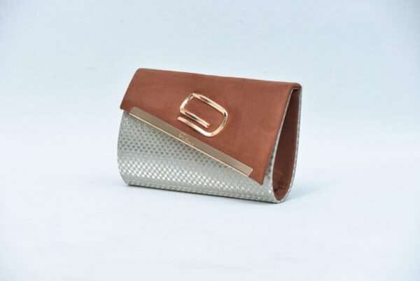 Firdous Clutch bag Brown Velvet