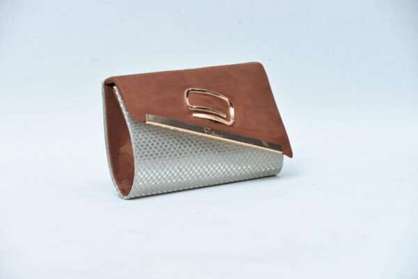 Firdous Clutch bag Brown Velvet - Image 4