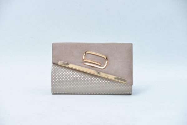 Firdous Clutch bag Peach Velvet - Image 2