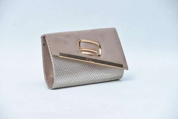 Firdous Clutch bag Peach Velvet - Image 4