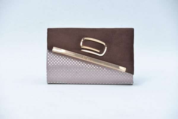 Firdous Clutch bag Chocolate Velvet - Image 2
