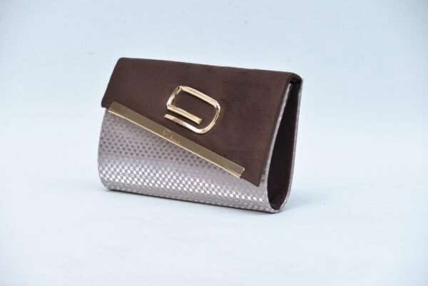 Firdous Clutch bag Chocolate Velvet - Image 3