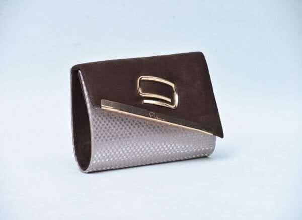 Firdous Clutch bag Chocolate Velvet