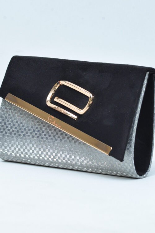 Firdous Clutch bag Black Velvet