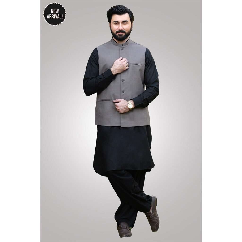 Men's Kameez & Kurta Shalwar With Waist Coat