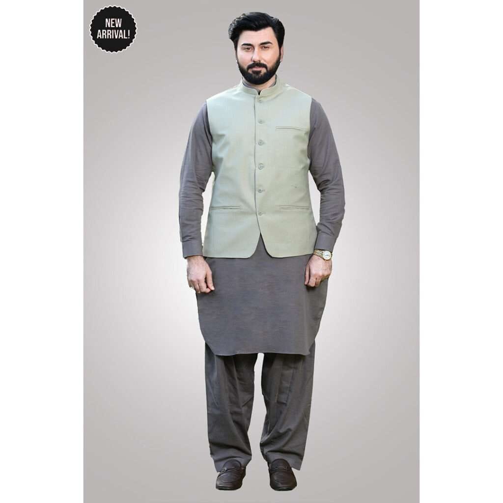 Men's Kameez & Kurta Shalwar With Waist Coat