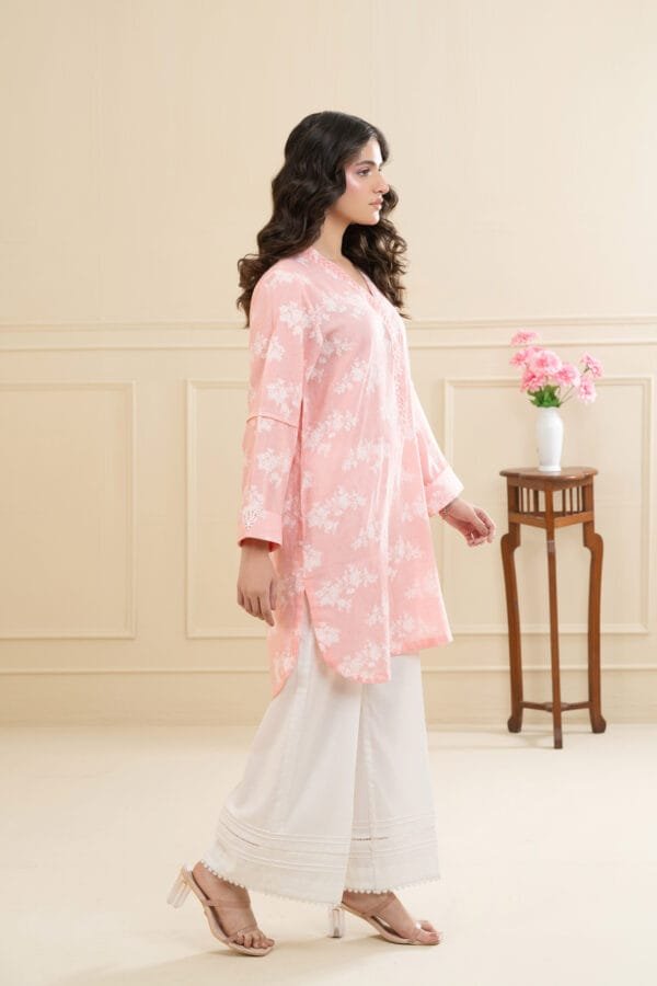 Pink Poise Lawn Fabric - Image 2